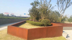 茂南耐候钢挡土墙